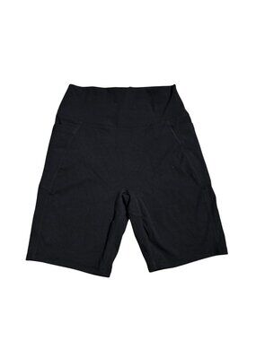 NWOT | Sunzel Black High-Waisted Yoga Shorts with Side Pockets Medium